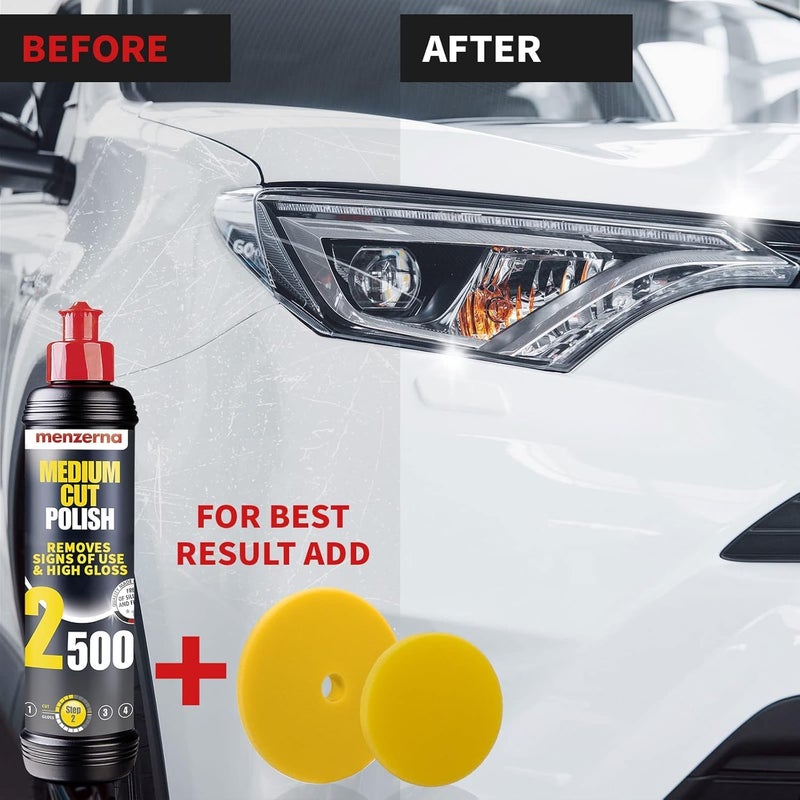 menzerna Medium Cut Polish 2500" I Abrasive Polishing Compound for Medium Scratches and Signs of Use I Buffing and Polishing Compound for Scratch Repair & a Glossy Finish I Silicone Free I 16 fl oz. - Image 5